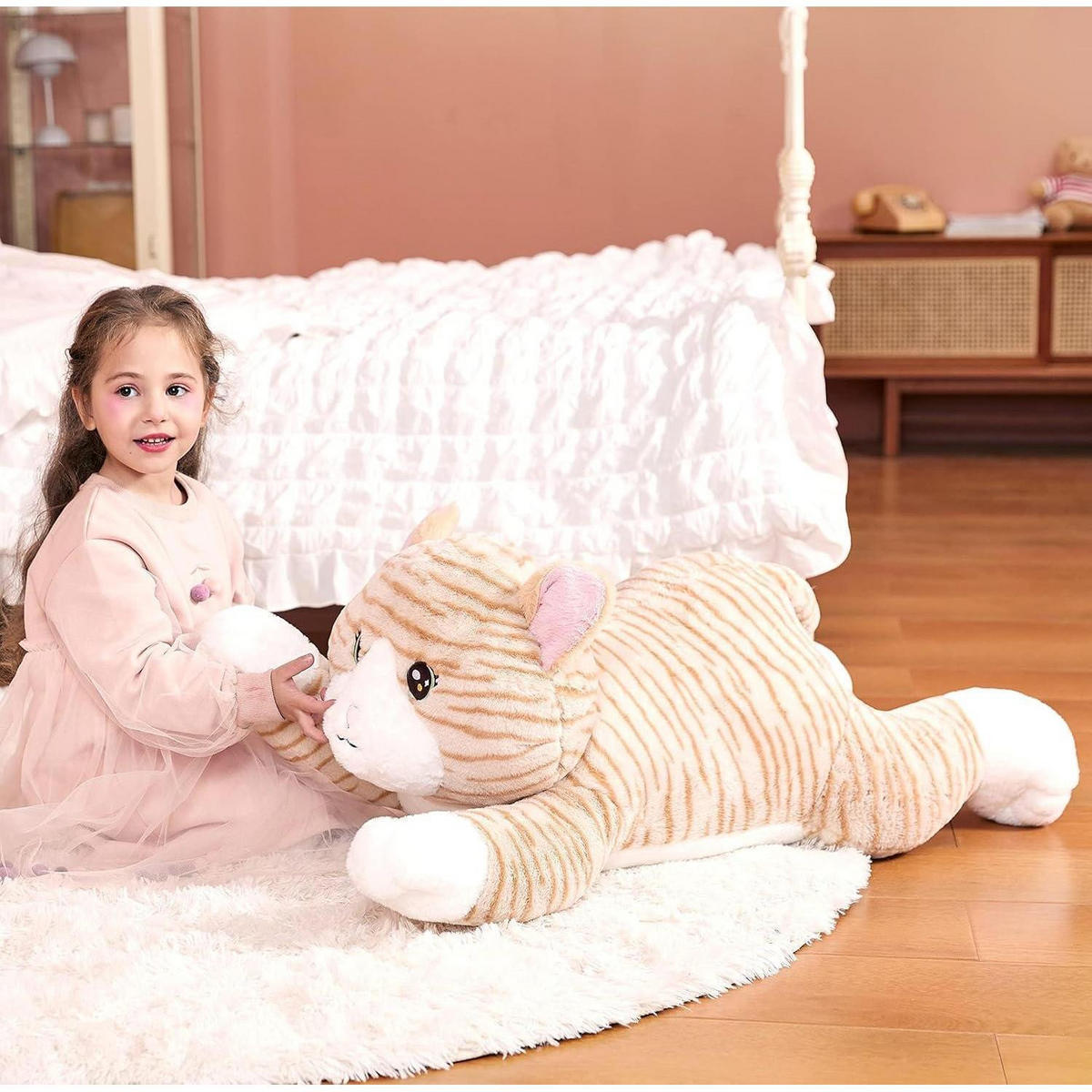 STOFFTIER Katze 78 cm - Multicolor, Textil (30/78cm)