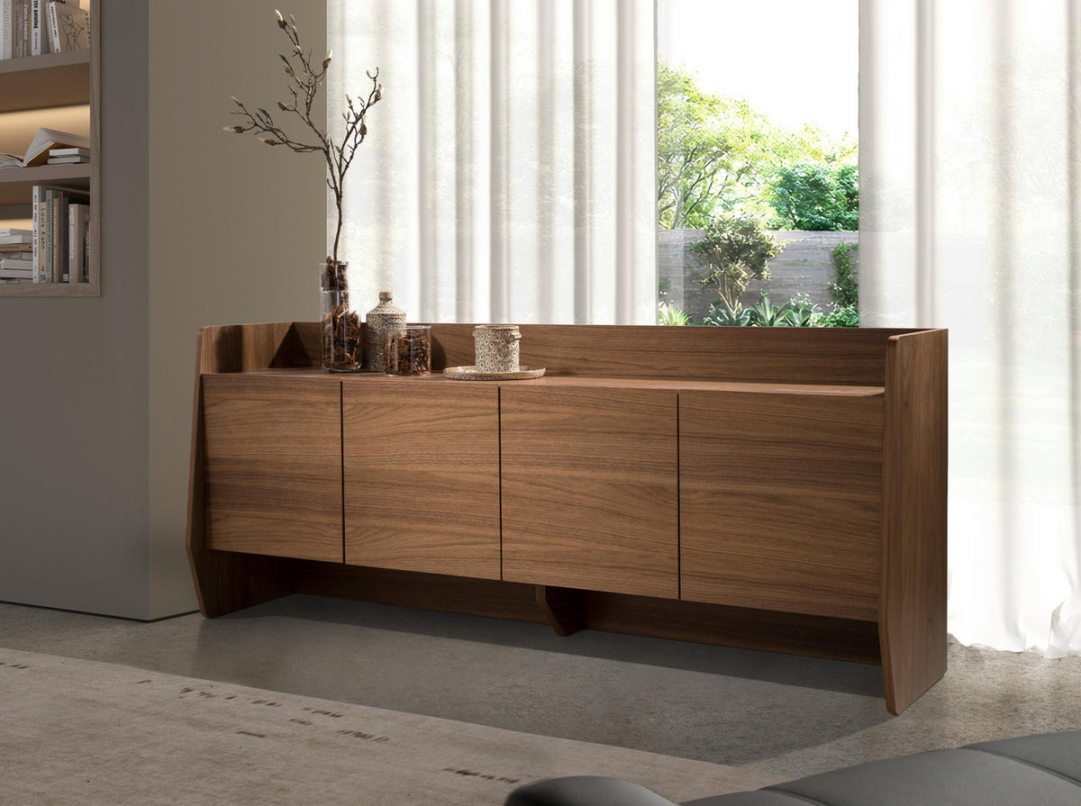 SIDEBOARD Rechteckig Walnuss 180/45/75 - Walnussfarben, Holz (180/75/45cm) - ANGEL CERDA