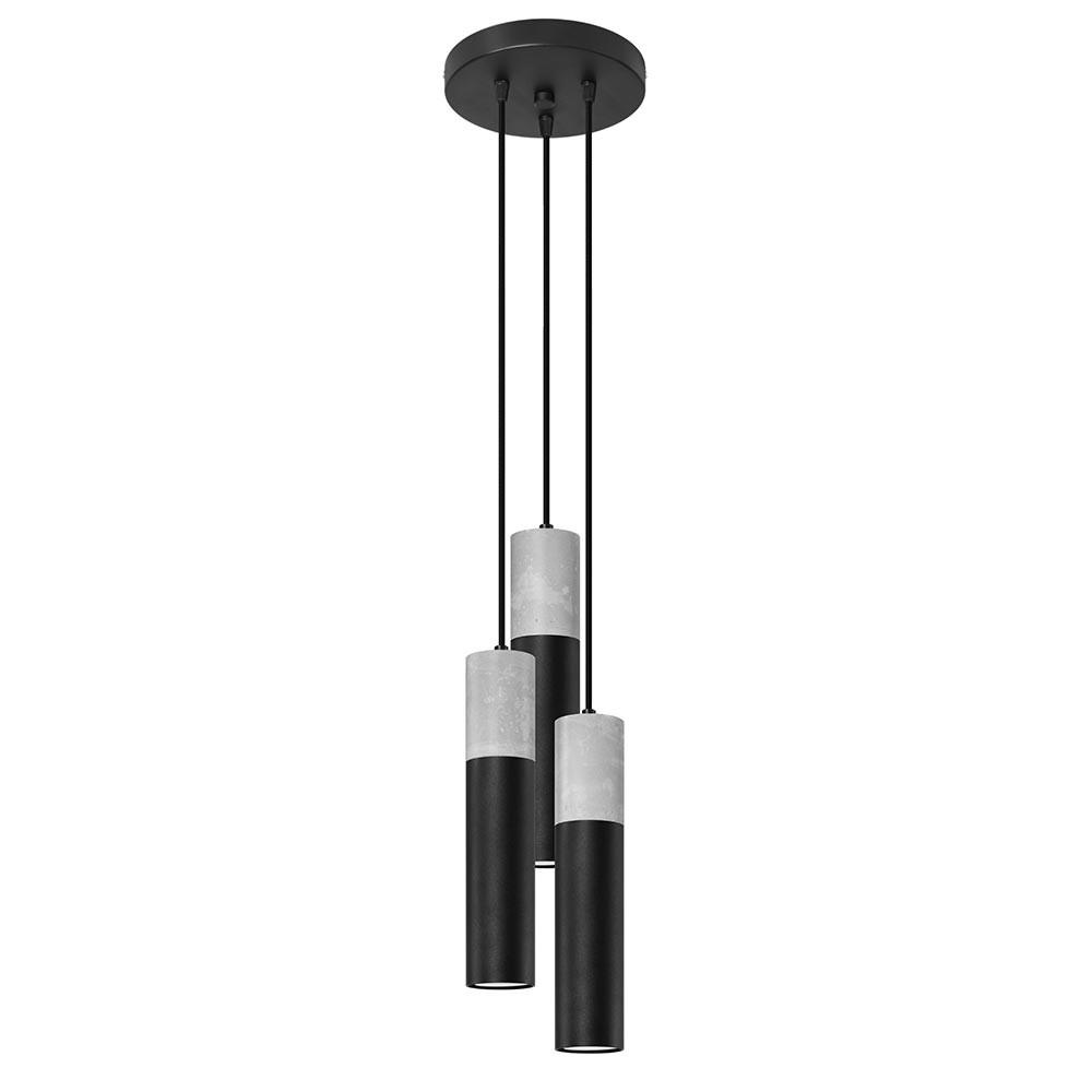 Sollux Lighting Hängeleuchte Schwarz 6x90x45 cm