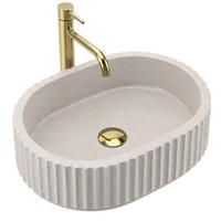 AUFSATZWASCHBECKEN Rea Margaret Beige - Beige, Kunststoff (35.5/12.5/49cm) - REA