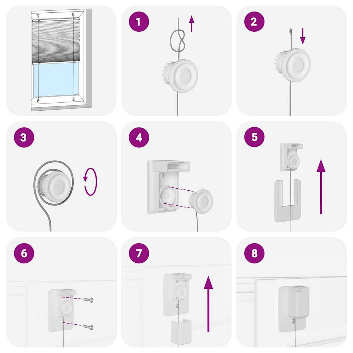 PLISSEE 75/100 cm Stoffbreite 74,4 cm aus Polyester Weiß - Weiß, Textil (75/100cm) - vidaXL