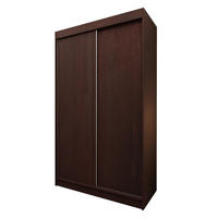 ŠATNÍ SKŘÍŇ S POSUVNÝMI DVEŘMI SOFIA, 120/216/61 cm 2dveřová, dekor wenge - barva Wenge, kompozitní dřevo (120/216/61cm) - MASSENO