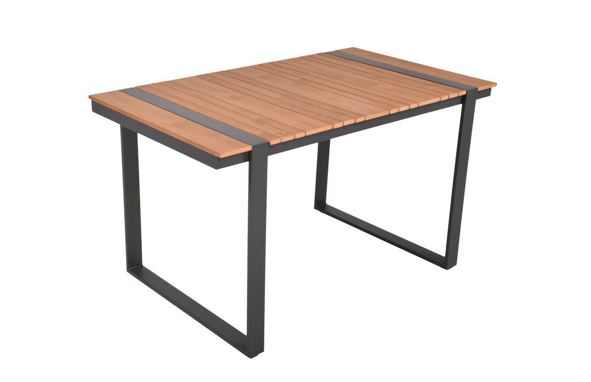 GARTENLOUNGESET Gerd 6-teilig Dunkelbraun Gartenloungeecke - Dunkelbraun, Kunststoff - DELUKE