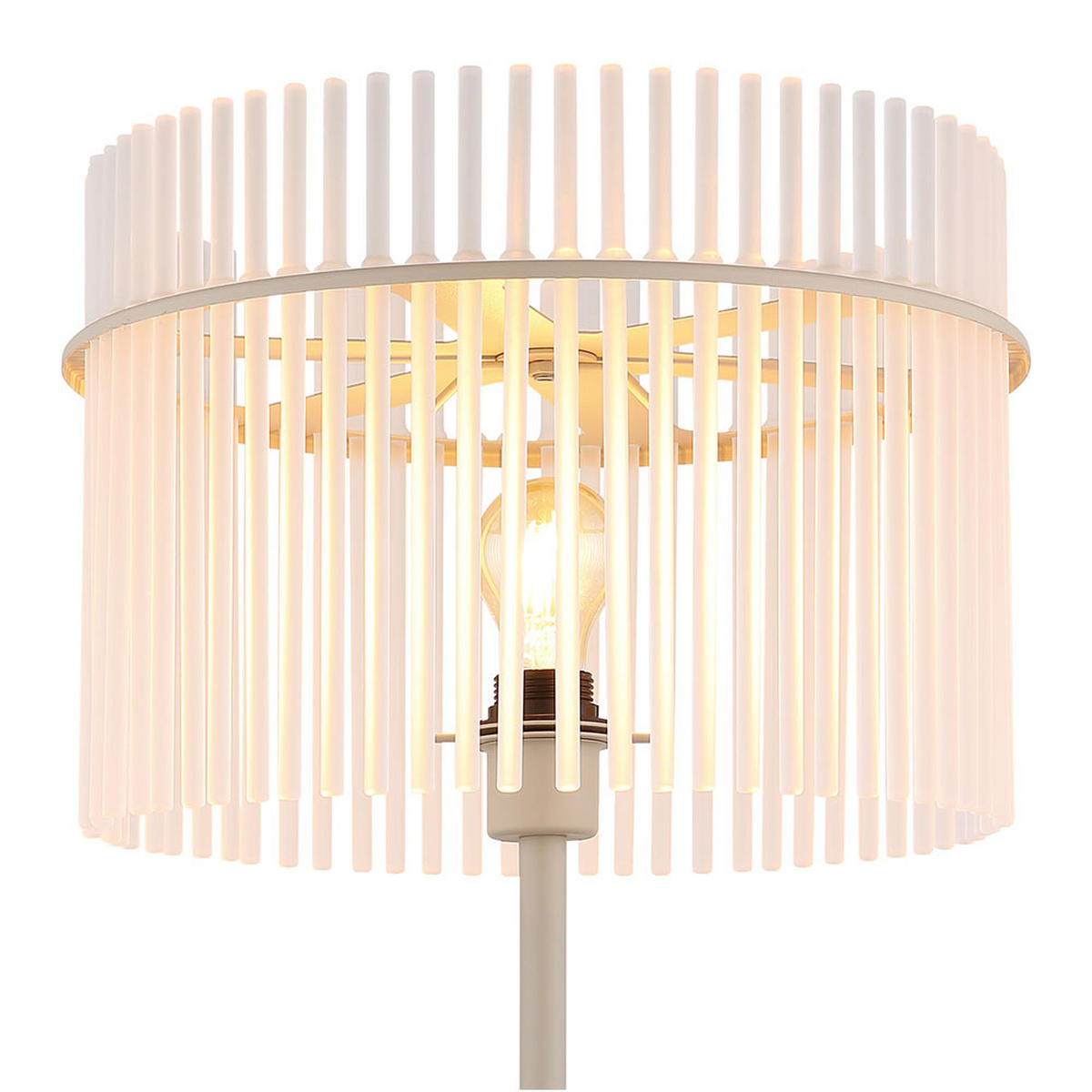 STEHLEUCHTE Gorley Metall sand matt, Glasstäbe satiniert - Bernsteinfarben, Glas (38/38/152cm) - Globo Lighting