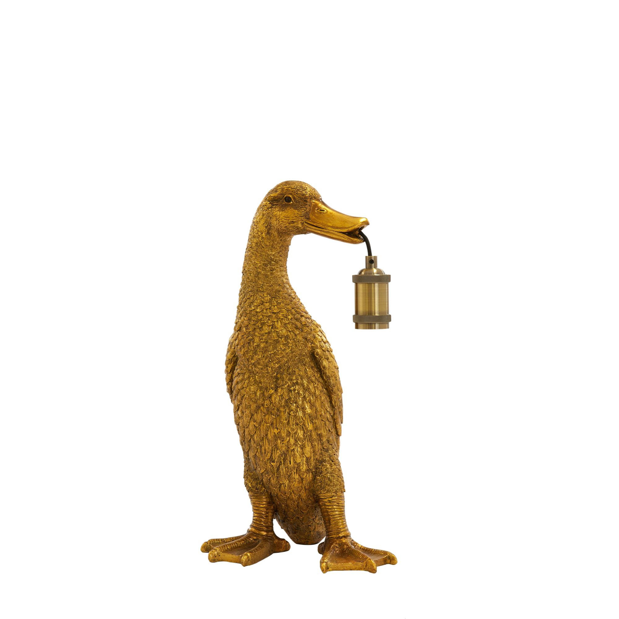 TISCHLAMPE Ente Bronze 23,5/23/48,5 cm - Bronzefarben, Kunststoff (23.5/23/48.5cm) - Light & Living