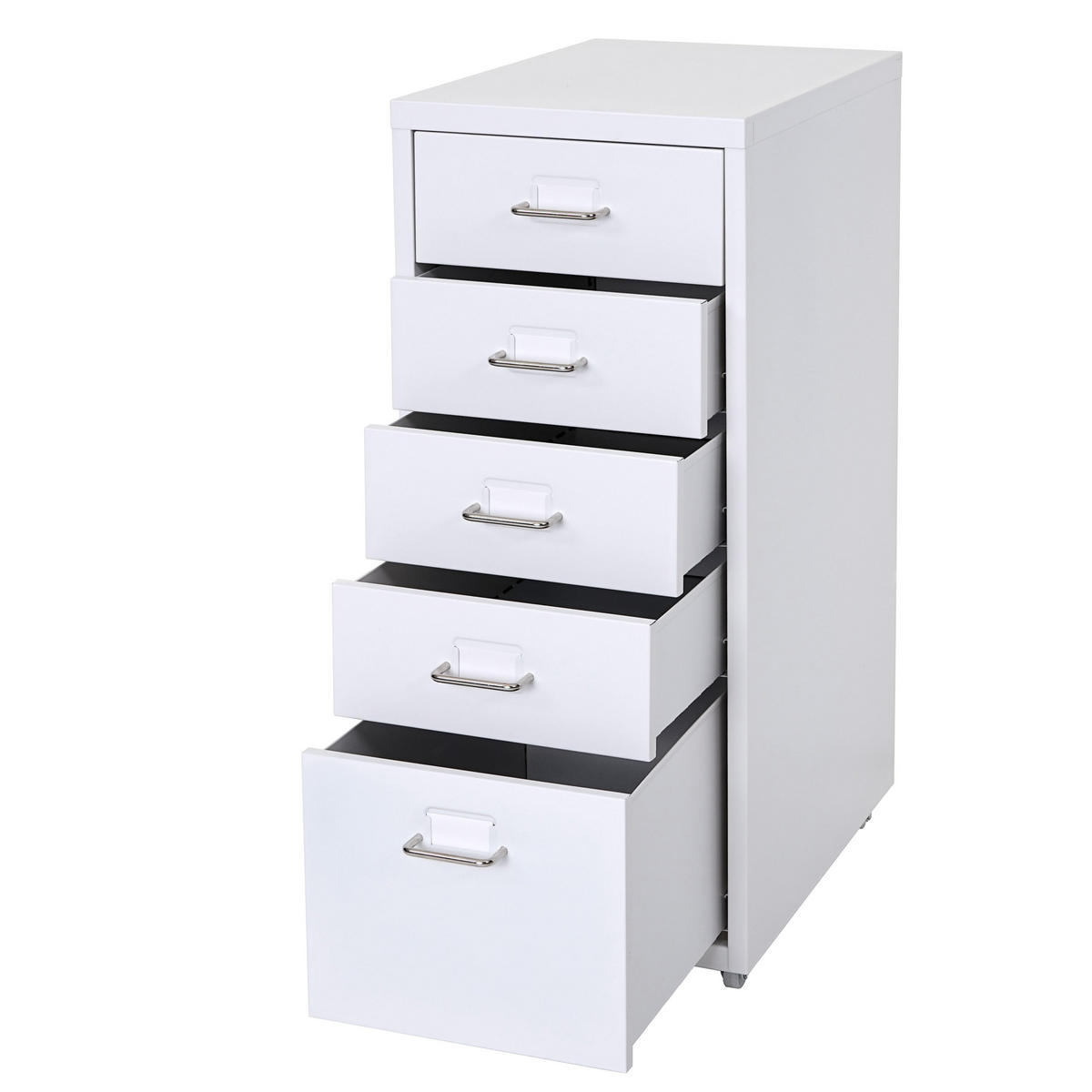 ROLLCONTAINER Weiß - Weiß, Metall (28/69/41cm) - MCW