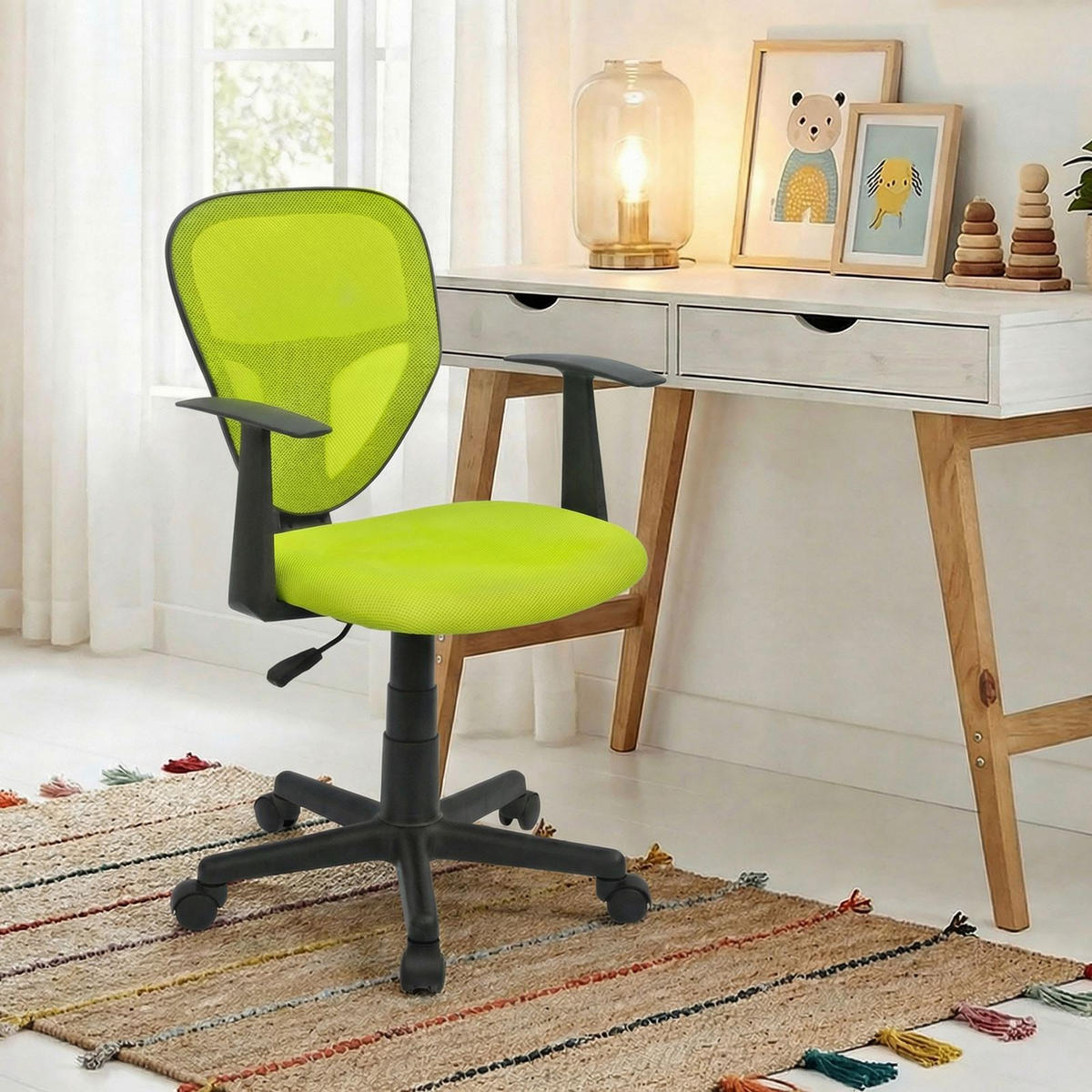 KINDERDREHSTUHL STUDIO grün - Grün, Textil (53/92/52cm) - IDIMEX