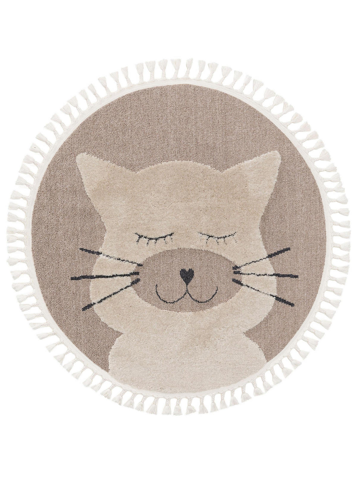 KINDERTEPPICH Momo Beige ø 120 cm rund - Beige, Textil (120/120cm) - Lytte