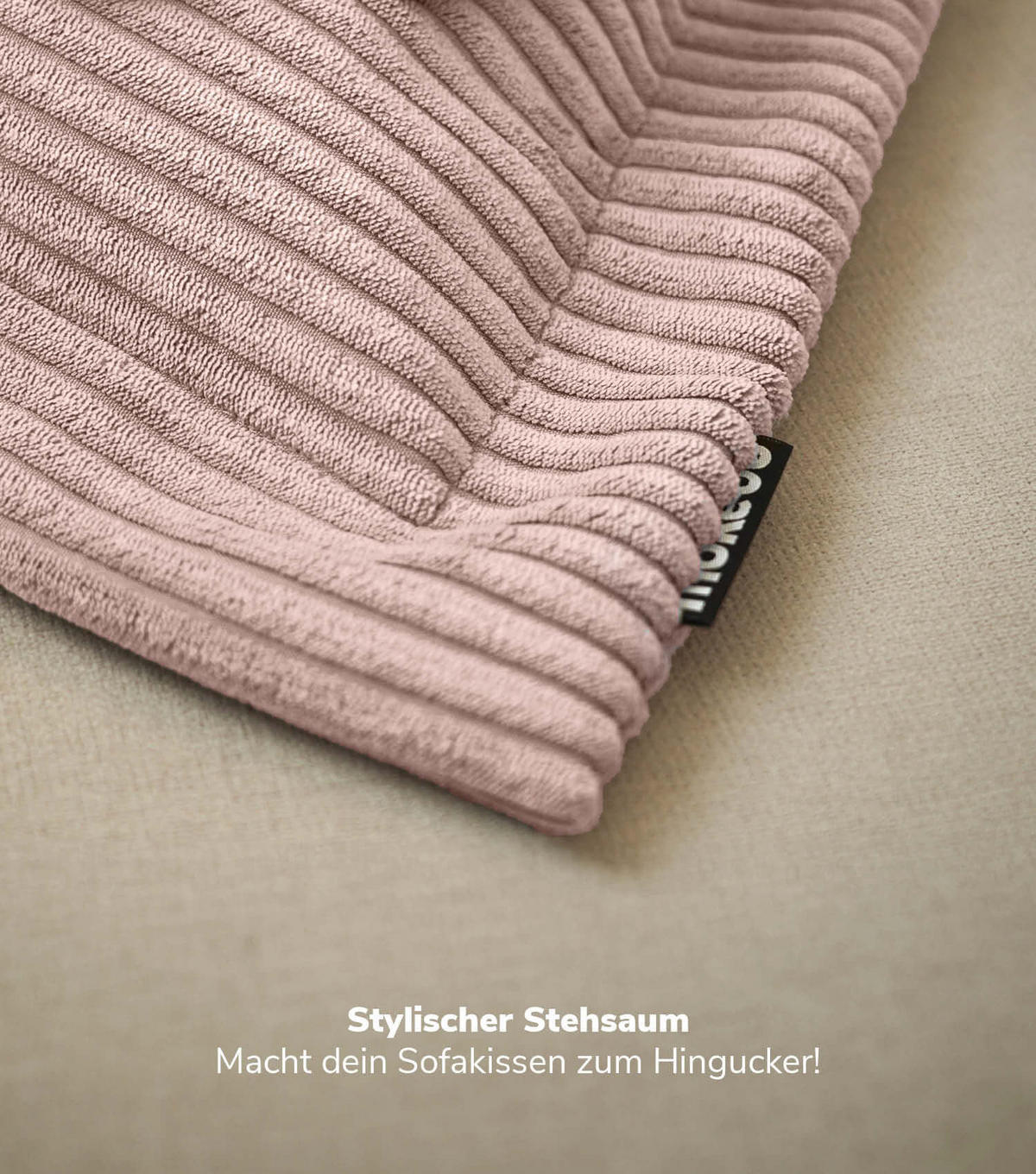 SOFAKISSEN Das Wölkchen - Rosa, Textil (70/8cm) - Mokebo