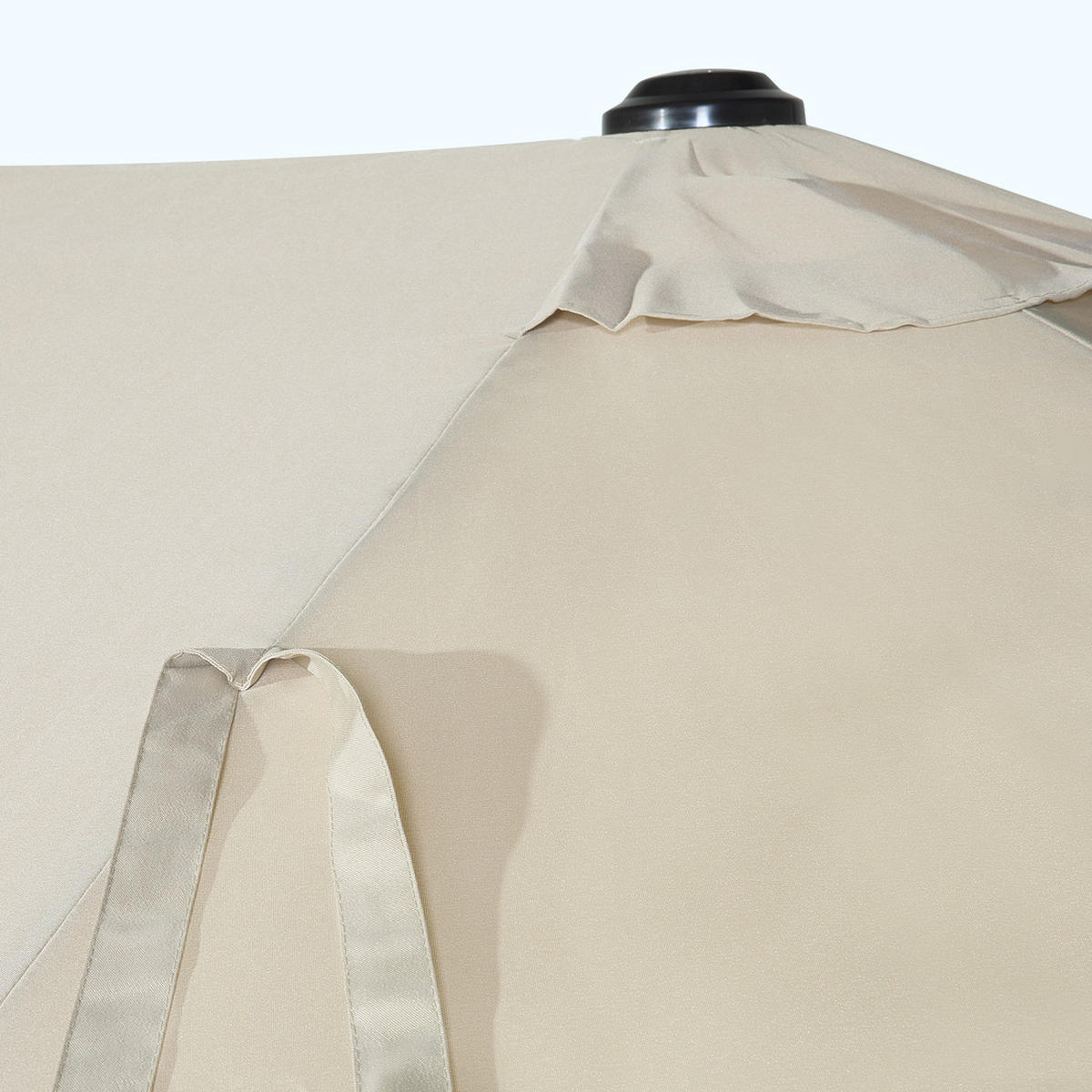 DOPPELSONNENSCHIRM beige 270/460 247 cm Sibilla - Beige, Textil (460/270cm) - Beliani