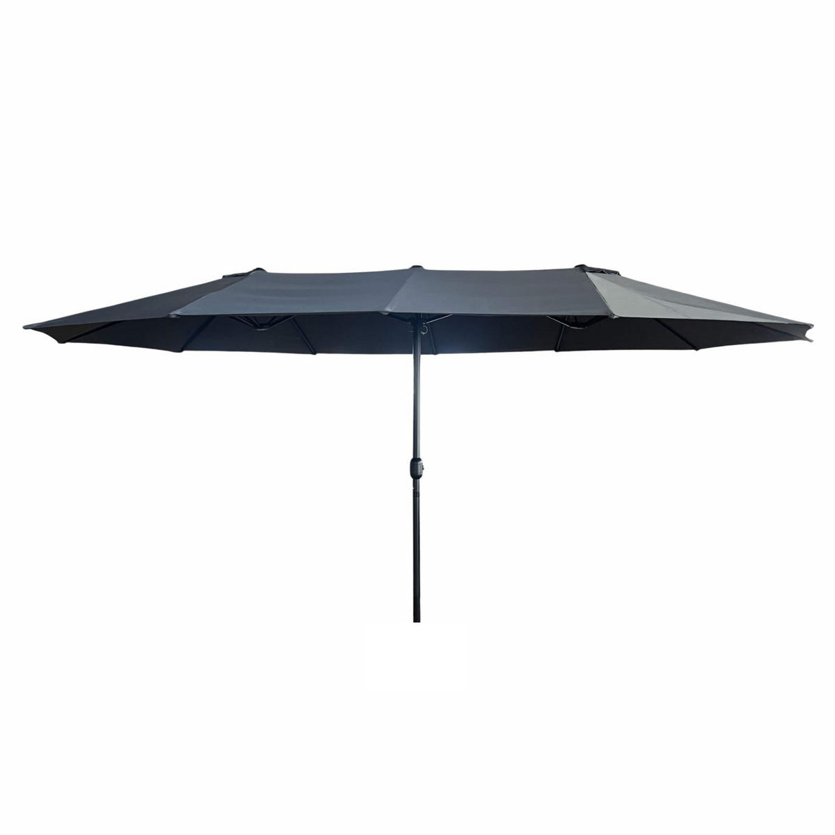 SONNENSCHRIM Grau 245/460 cm - Schwarz/Grau, Metall (460/270cm) - Akord
