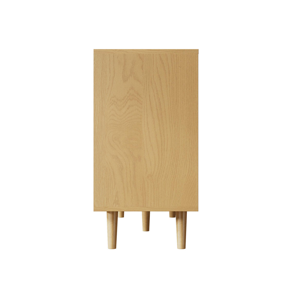 KOMMODE DE-37867 mit 6 Schubladen und Rattan-Design Walnuss - Eichefarben, Holzwerkstoff (120/76.5/40cm) - ComfortXL