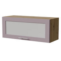 KLAPPHÄNGESCHRANK Bari W4BS/90 WKF Eiche Artisan / RAL 4009 pastellviolett 90 / 32,5 / 36cm Blum Aventos - Violett/Eiche Artisan, Holz/Holzwerkstoff (90/36/32.5cm) - Feldmann-Wohnen