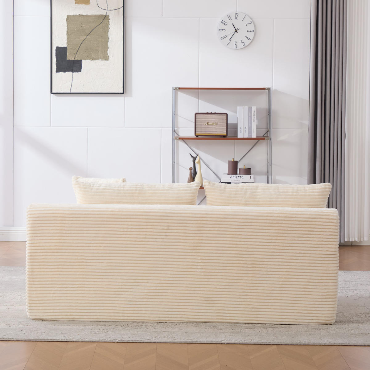 SOFAELEMENT 172/99/74.5 cm Beige mit rutschfestem Boden - Beige, Textil (99/74.5/172cm) - Oxeza