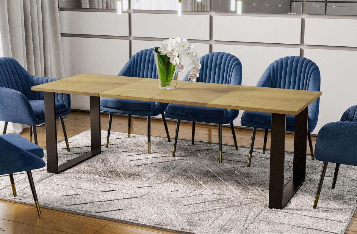 ESSTISCH Cora ausziehbar bis 210 cm - Eichefarben, Holzwerkstoff (130/80/76cm) - Endo-Moebel