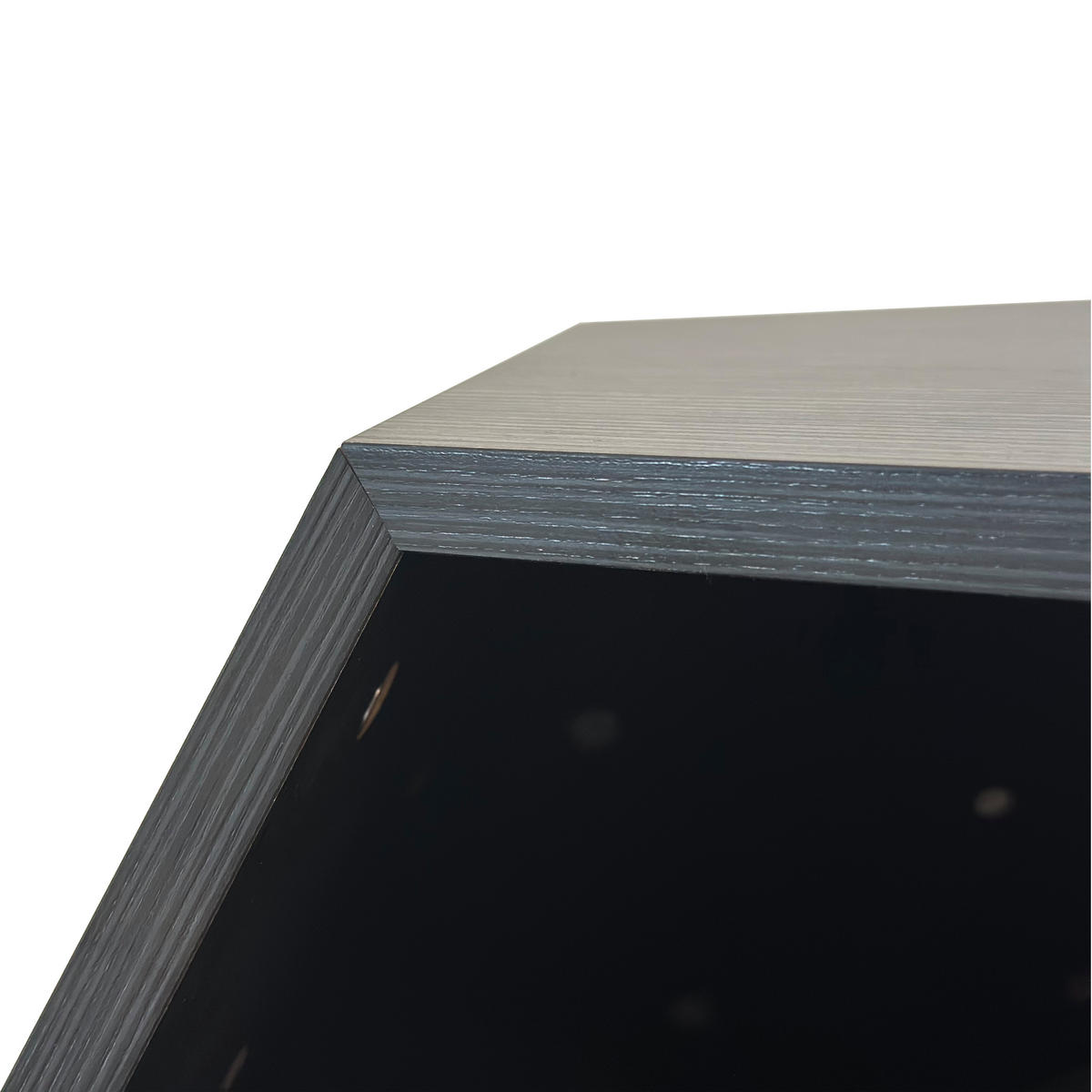 BEISTELLTISCH 66 cm schwarz-braun MDF mit Katzenhöhle und langlebigem Design - Schwarz, Holzwerkstoff (66/66/53cm) - OKWISH