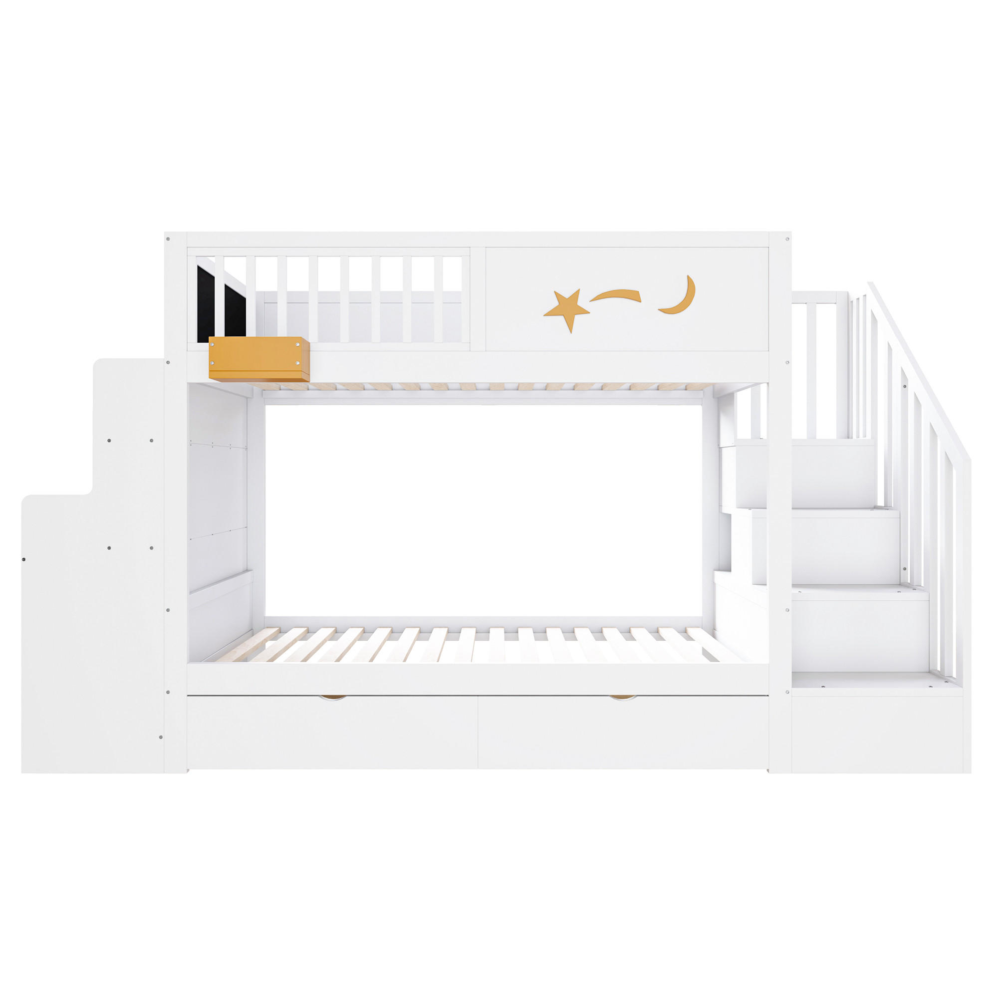 ETAGENBETT 90/200 cm Weiß - Weiß, Holz - Raumix