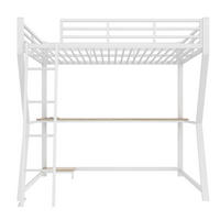 HOCHBETT 140/200 cm Weiß - Weiß, Metall - Raumix