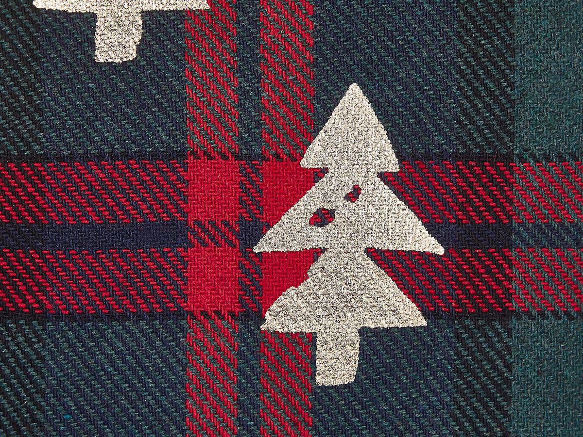 DEKOKISSEN 2er-Set Dunkelgrün 45/45 cm Cupid - Dunkelgrün, Textil (45/45cm) - Beliani