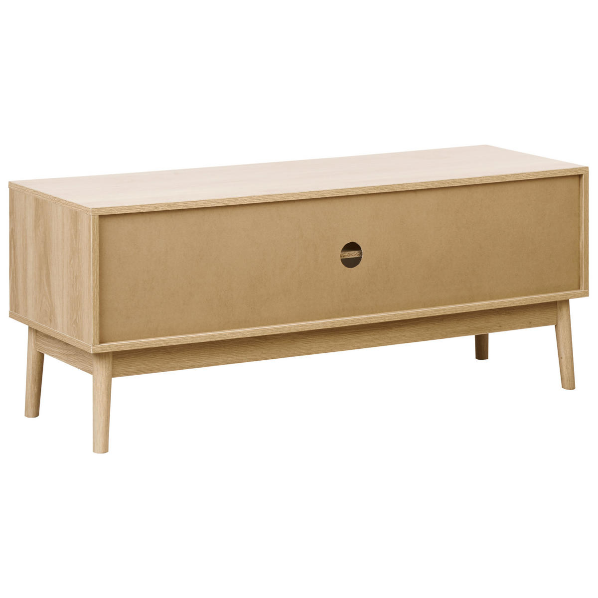 TV STOLEK Světle hnědý Lynwood - hnědá, kompozitní dřevo (117/48/40cm) - Beliani