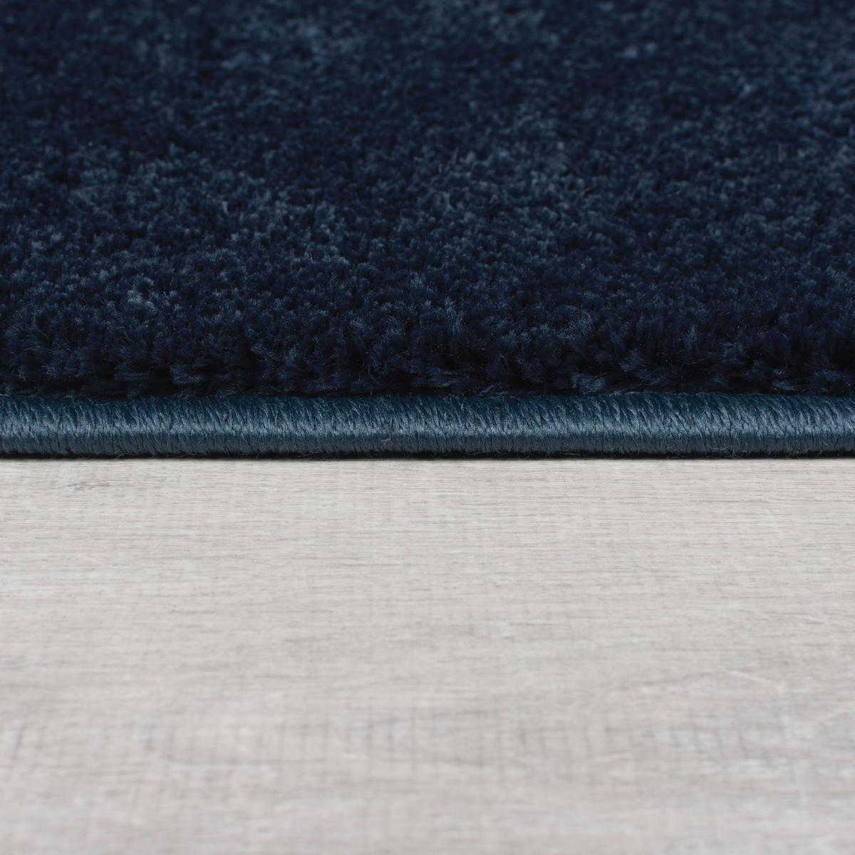 TEPPICH samtweich Uni-Muster 100% recycelt umweltfreundlich TUMMEL, Blau 160x230 cm - Blau, Textil (160/230cm) - KADIMA DESIGN