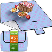PICKNICKDECKE - Hellblau, Textil (200/200cm) - KRUMAD