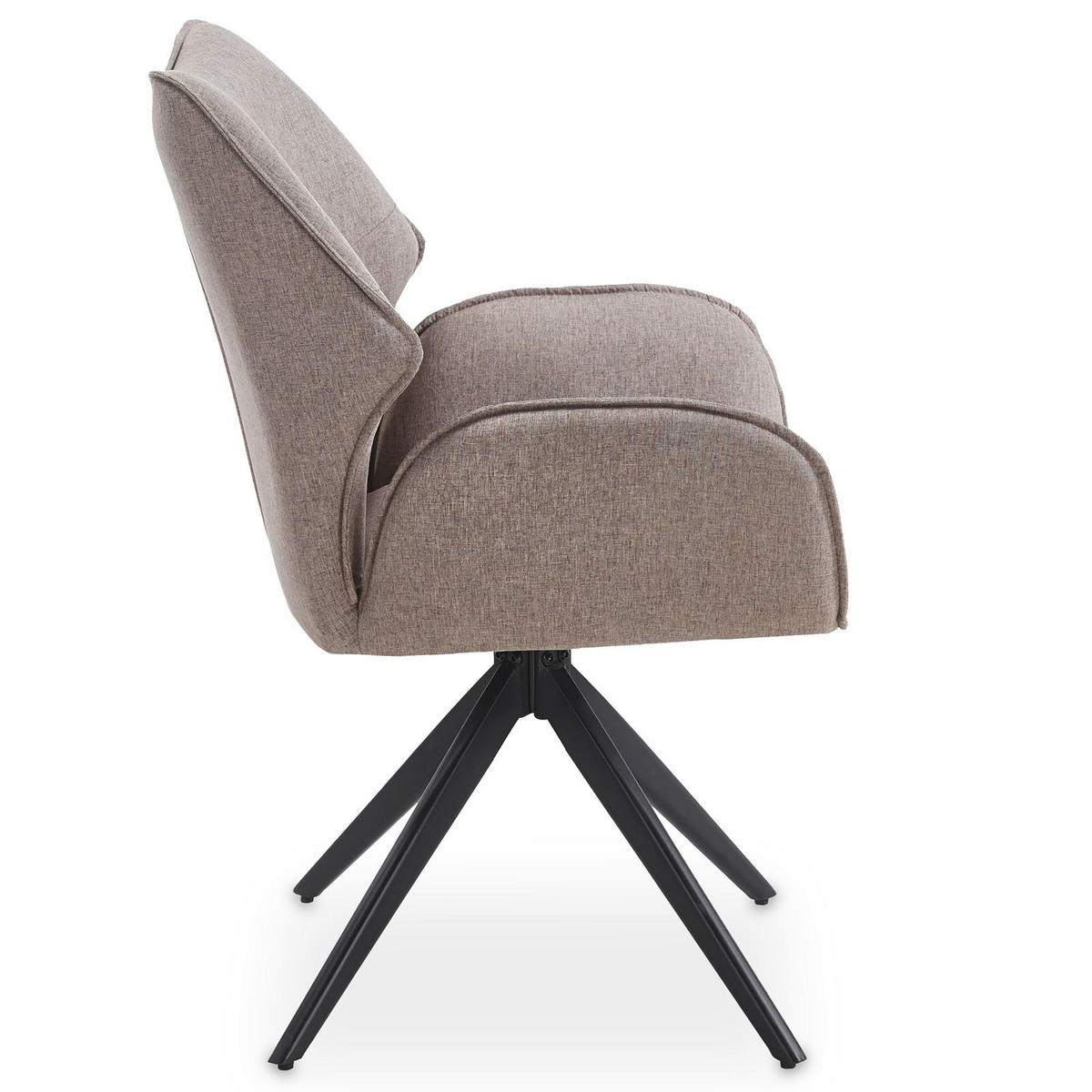 ESSZIMMERSTUHL TIMNA taupe - Taupe, Textil (56/88/59cm) - IDIMEX