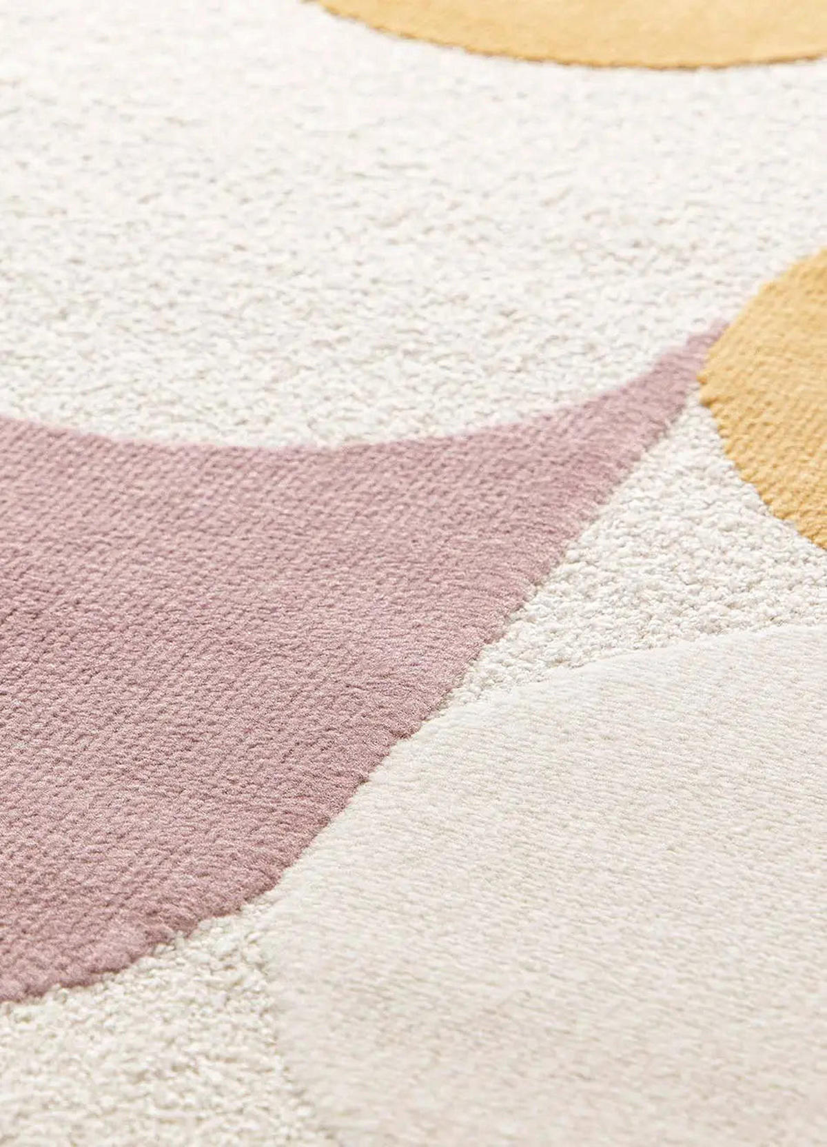 KURZFLORTEPPICH Mehrfarbig Flashy 120/170 cm - Pink/Dunkelgelb, Naturmaterialien/Textil (120/170cm) - Atticgo