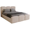 POLSTERBETT mit Bettkasten 180x200 Capri, Boucle, Beige - Beige, Holz/Textil (180/200cm) - Emporius