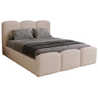 POLSTERBETT mit Bettkasten 200x200 Capri, Boucle, Beige - Beige, Holz/Textil (200/200cm) - Emporius