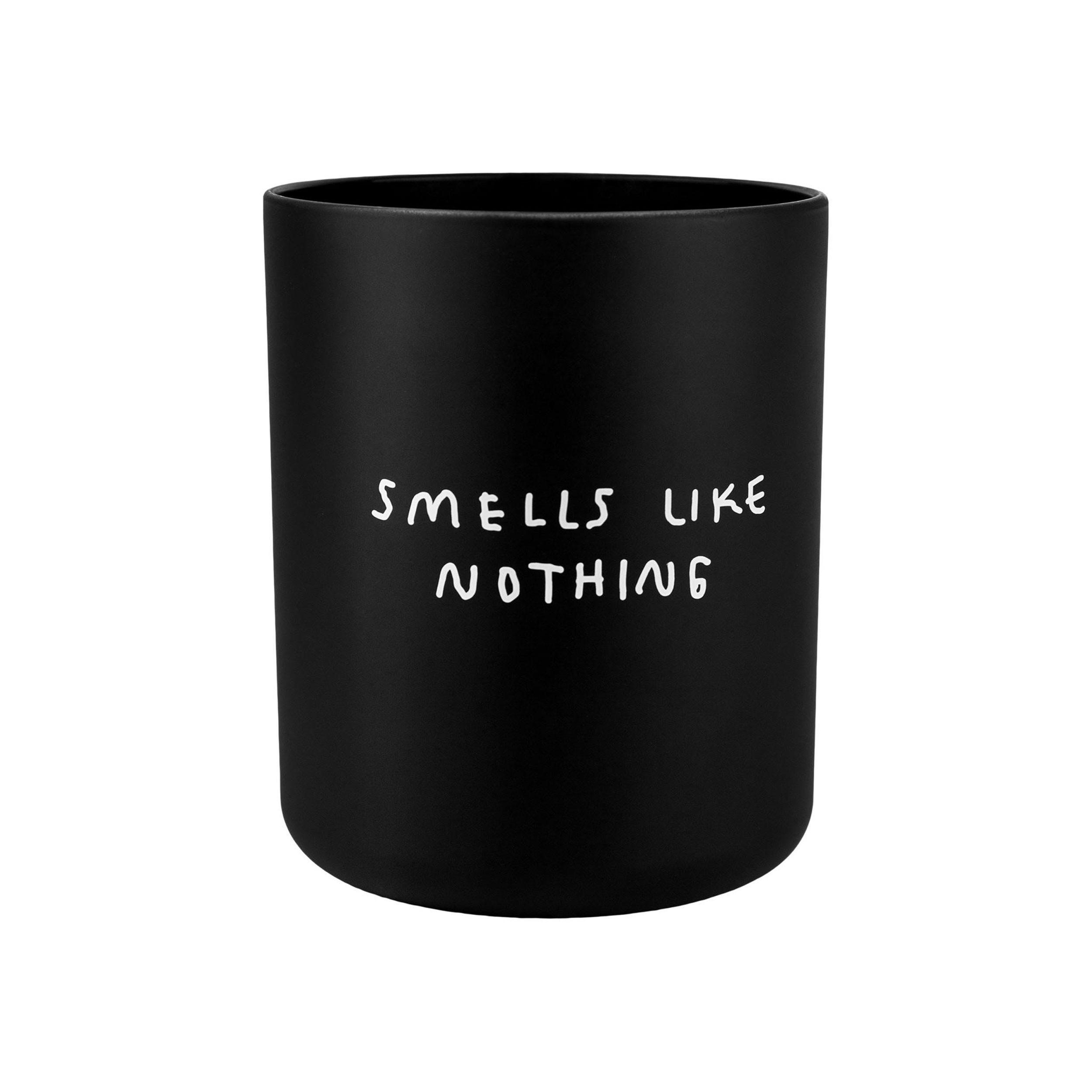 KERZE Smells like nothing, Johanna Schwarzer, Anti-Duft-Kerze, Paraffinwachs - Schwarz, Paraffin (9.9/12.6/9.9cm)