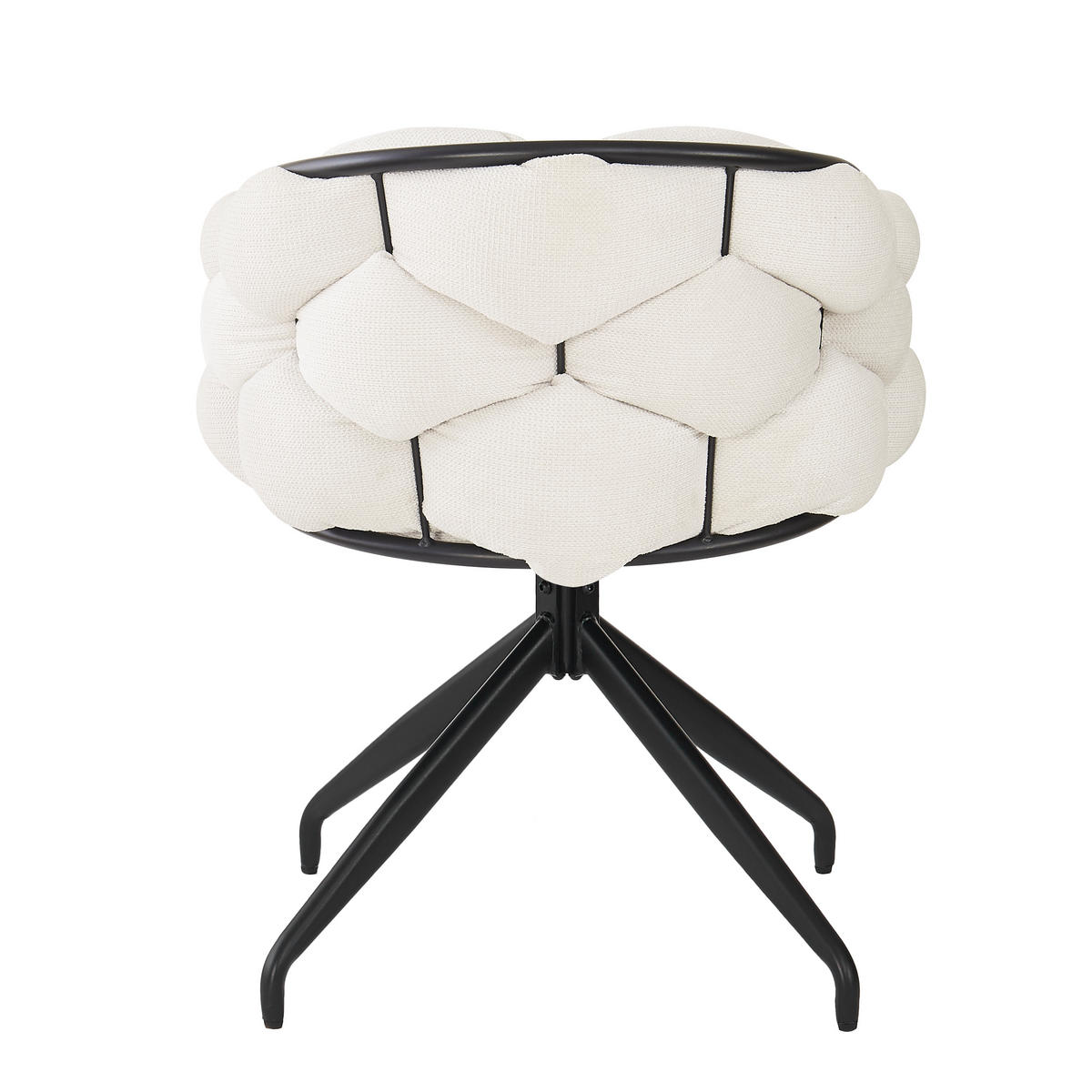 LUXUSSTUHL 2-Tlg Drehbar 360°, Ergonomisch, Beige Esszimmerstuhl - Beige, Metall (45/77.5/44cm) - FLIEKS