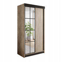 SCHIEBETÜRENSCHRANK ARI 1 mit Spigel 100 - Sonoma Eiche - Sonoma Eiche, Holzwerkstoff (100/200/62cm) - Kier Furniture