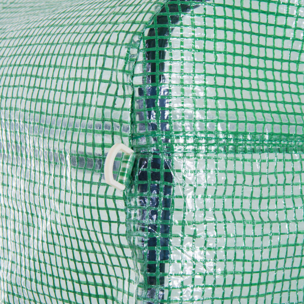 GEWÄCHSHAUS DE-11989 mit Tür & 12 Fenstern Grün - Grün, Kunststoff (300/200/597cm) - ComfortXL