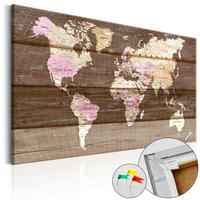 PINNWANDBILDER Braun 90/60 cm - Gelb/Braun, Naturmaterialen/Textil (90/60cm) - KUNSTLOFT