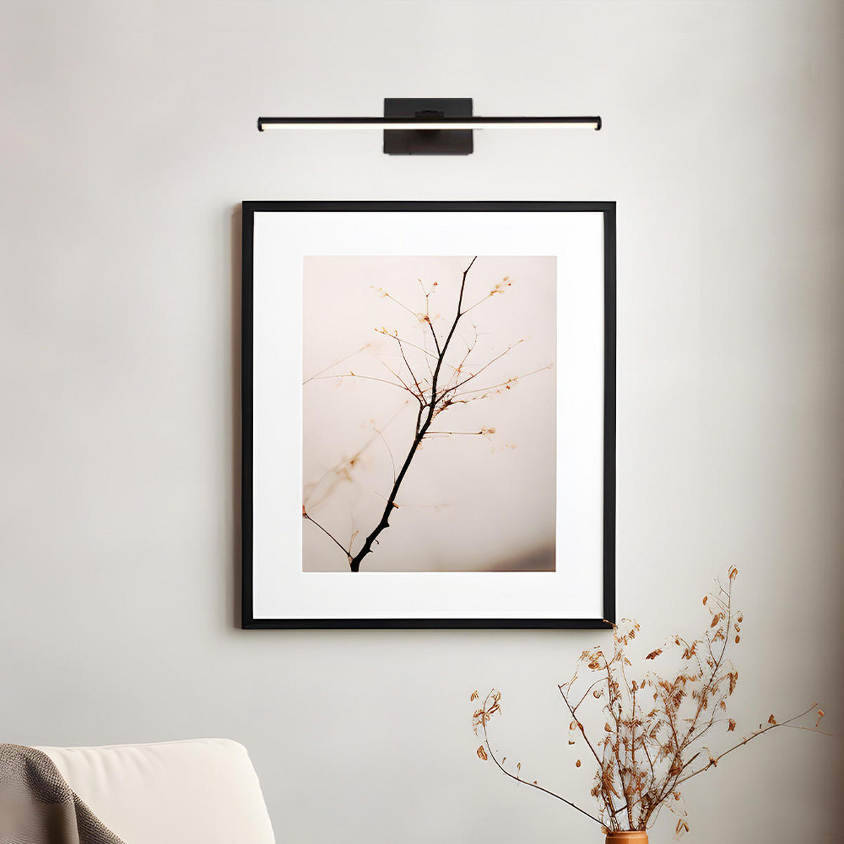 LED WANDLEUCHTE Jaime Schwarz - Schwarz, Metall (40/7.5/40cm) - Globo Lighting