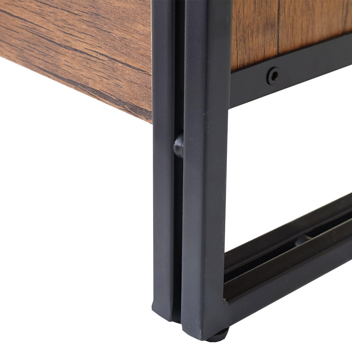 SIDEBOARD Wildeiche Dekor, Schwarz - Wildeiche/Schwarz, Holzwerkstoff (160/80/40cm) - Jamb