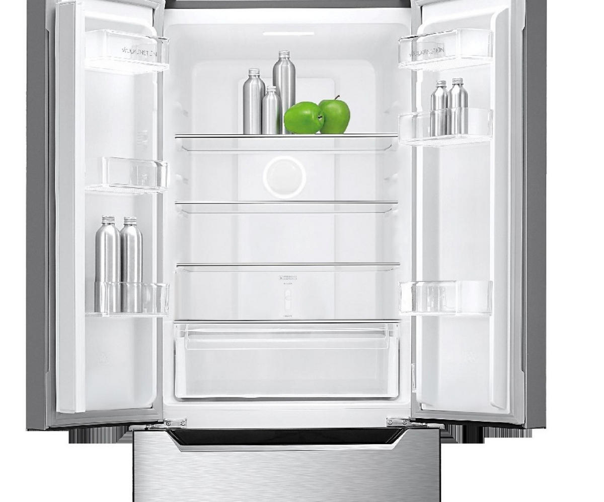 KÜHLGEFRIERKOMBINATION KHFD350ENFIX Frenchdoor 320 Liter Inox - Silberfarben, Kunststoff (63.5/185.5/69cm) - PKM