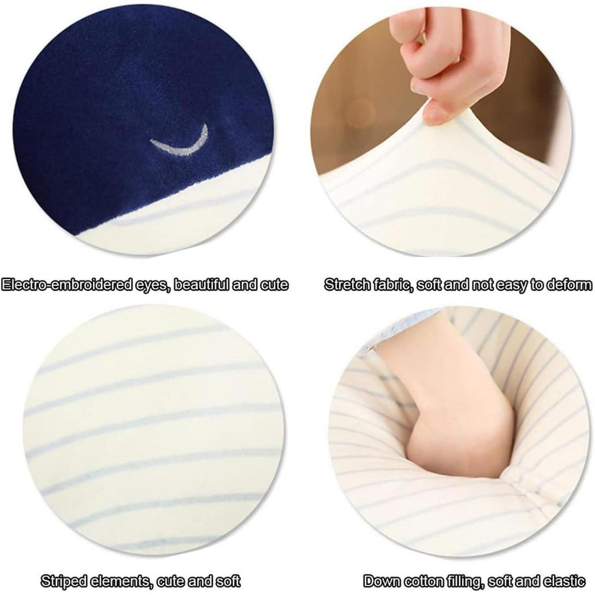 PLÜSCHTIER Wal 25 cm - Dunkelblau, Textil (15/25cm)