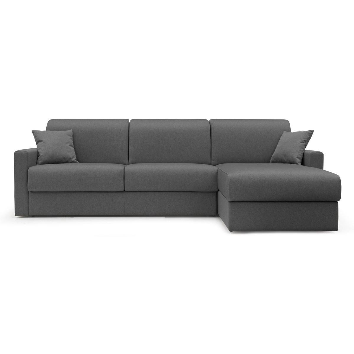 ECKSOFA LINKS Chris - Anthrazit, Textil (268/96cm) - Divani.store