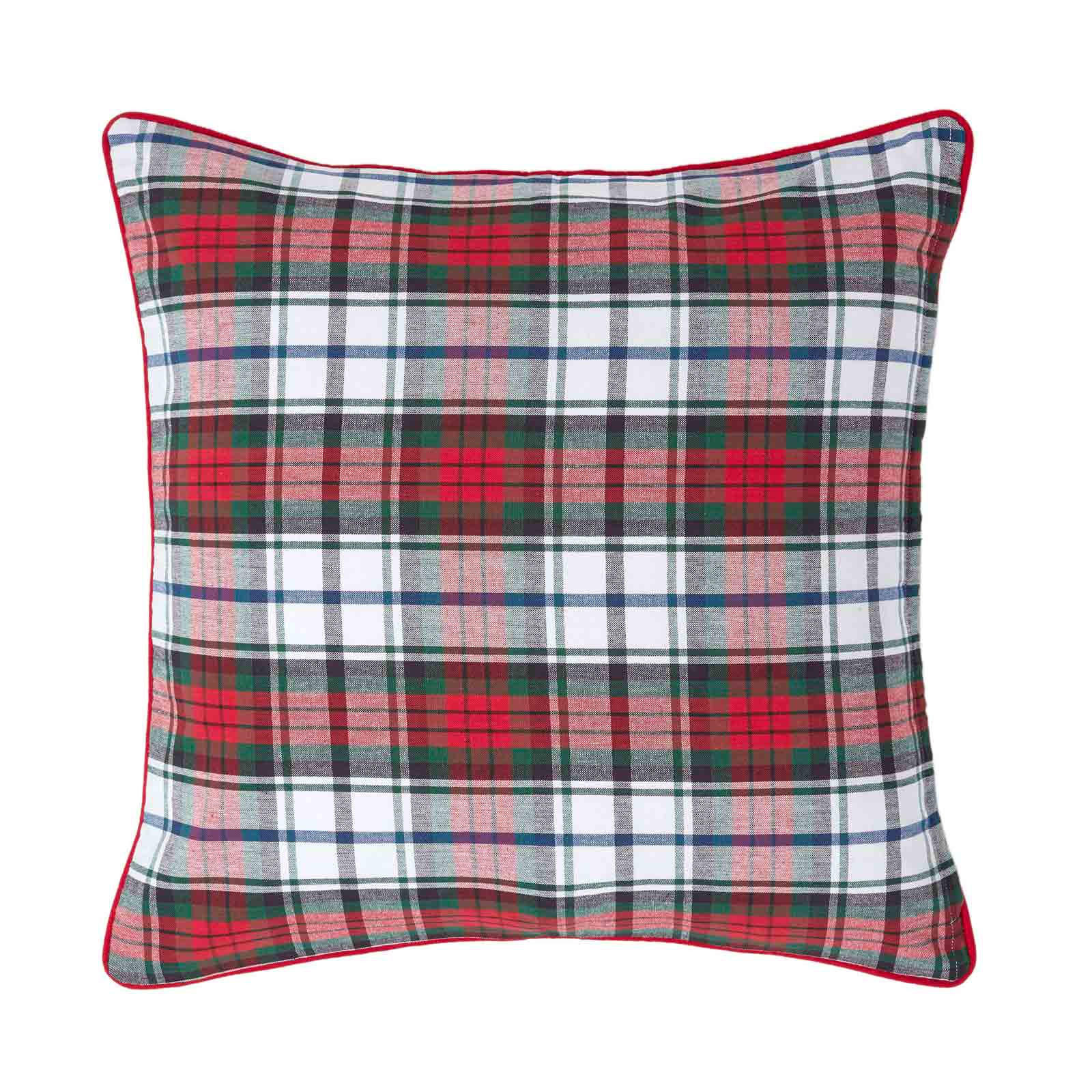 KISSENHÜLLE Macduff Schottenkaro 60/60 cm - Rot, Textil (60/60cm) - Homescapes