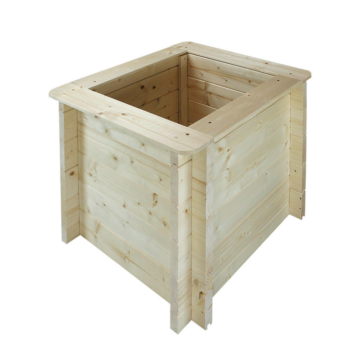 HOCHBEET HOLZ - 58x58xH57 cm - M618 - Beige, Holz (58/57/58cm) - Timbela