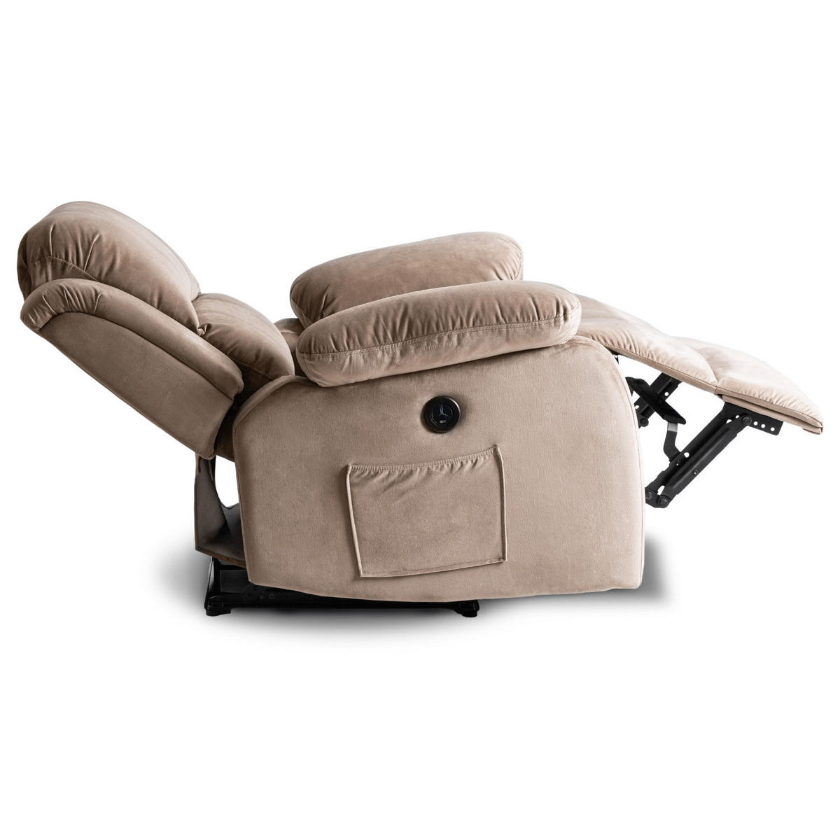 RELAXSESSEL ARON fürs Wohnzimmer Beige - Beige, Holz/Textil (83/101/88cm) - makarowski meble