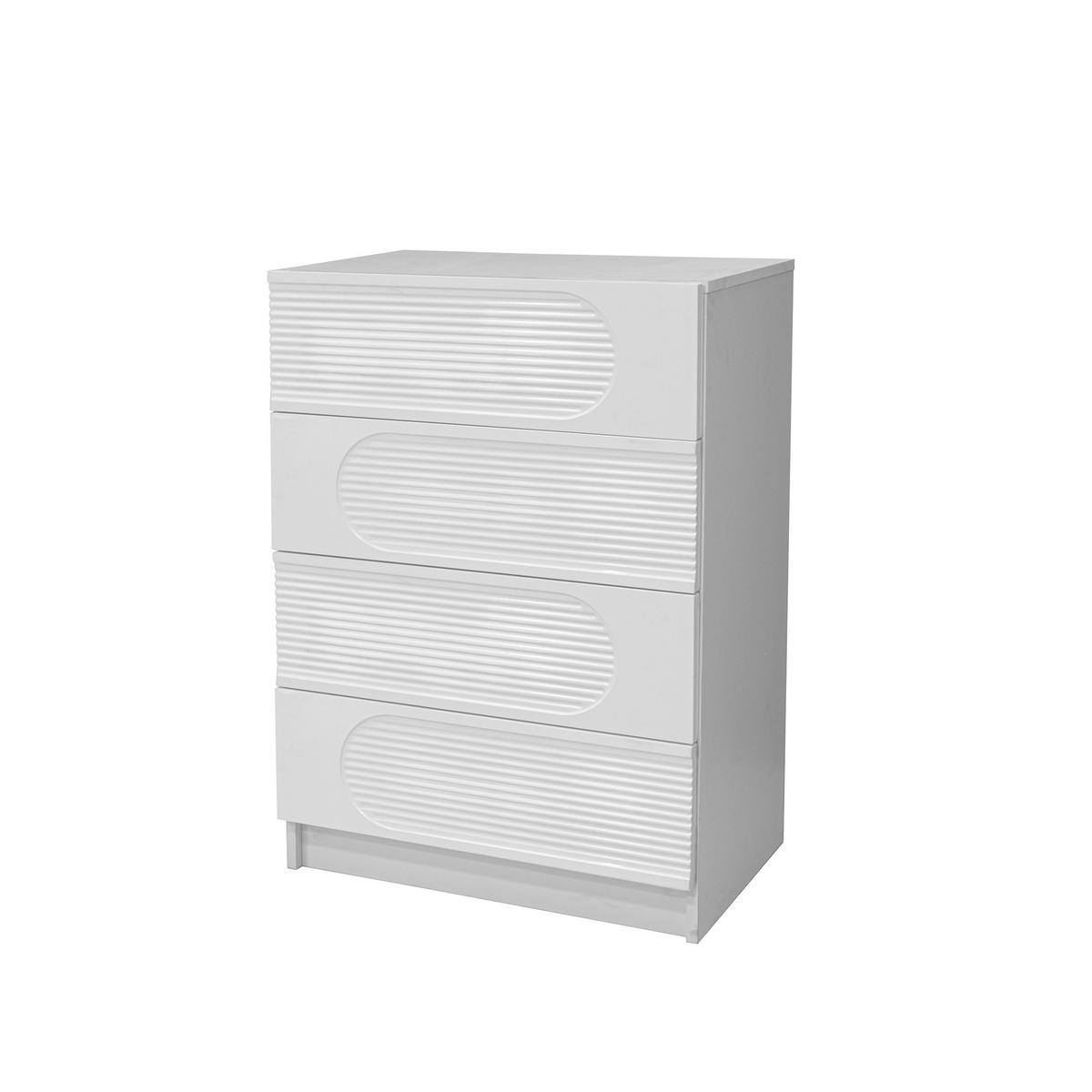 KOMMODE Weiß 60/38,5/85 cm - Weiß, Holzwerkstoff (60/85/38.5cm) - PANGIVO