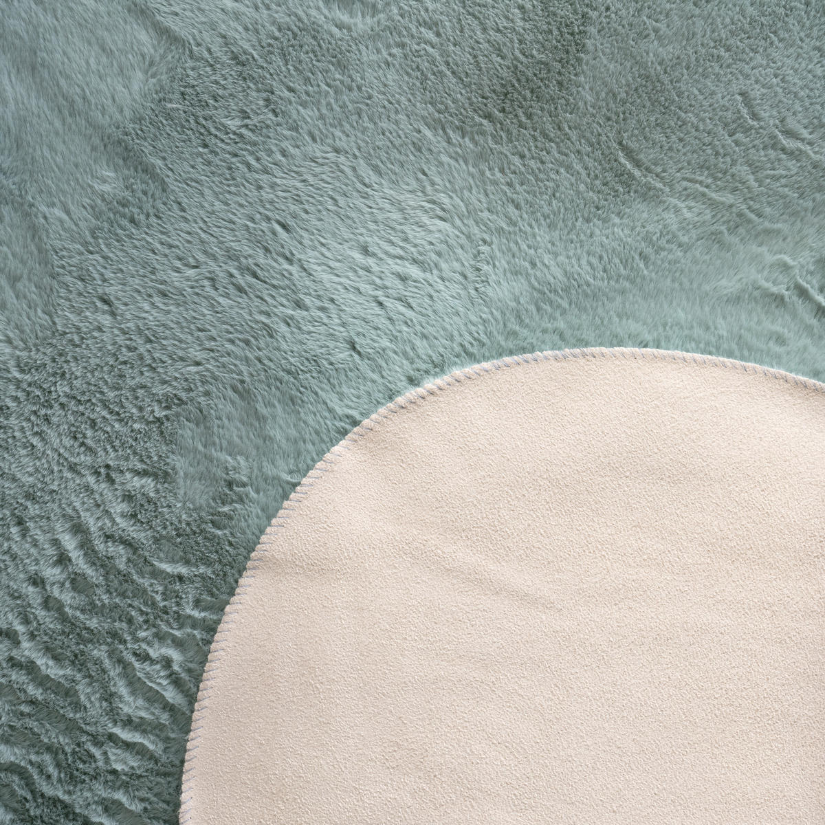 KURZFLORTEPPICH 70/200 cm Pelt 640 - Türkis, Textil (70/200cm) - Paco Home