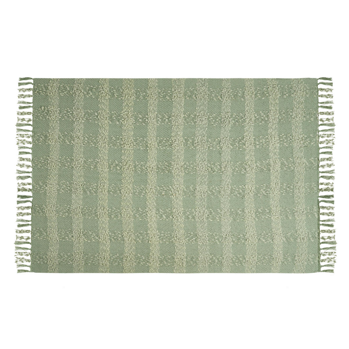 PŘIKRÝVKA Látka 150/200 cm Zelená Vella - zelená barva, textil (150/200cm) - Beliani