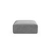 POUF Campi aus Samt grau - Grau, Textil (90/40/90cm) - Cosmopolitan Design