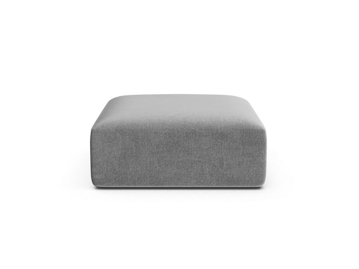 POUF Campi aus Samt grau - Grau, Textil (90/40/90cm) - Cosmopolitan Design