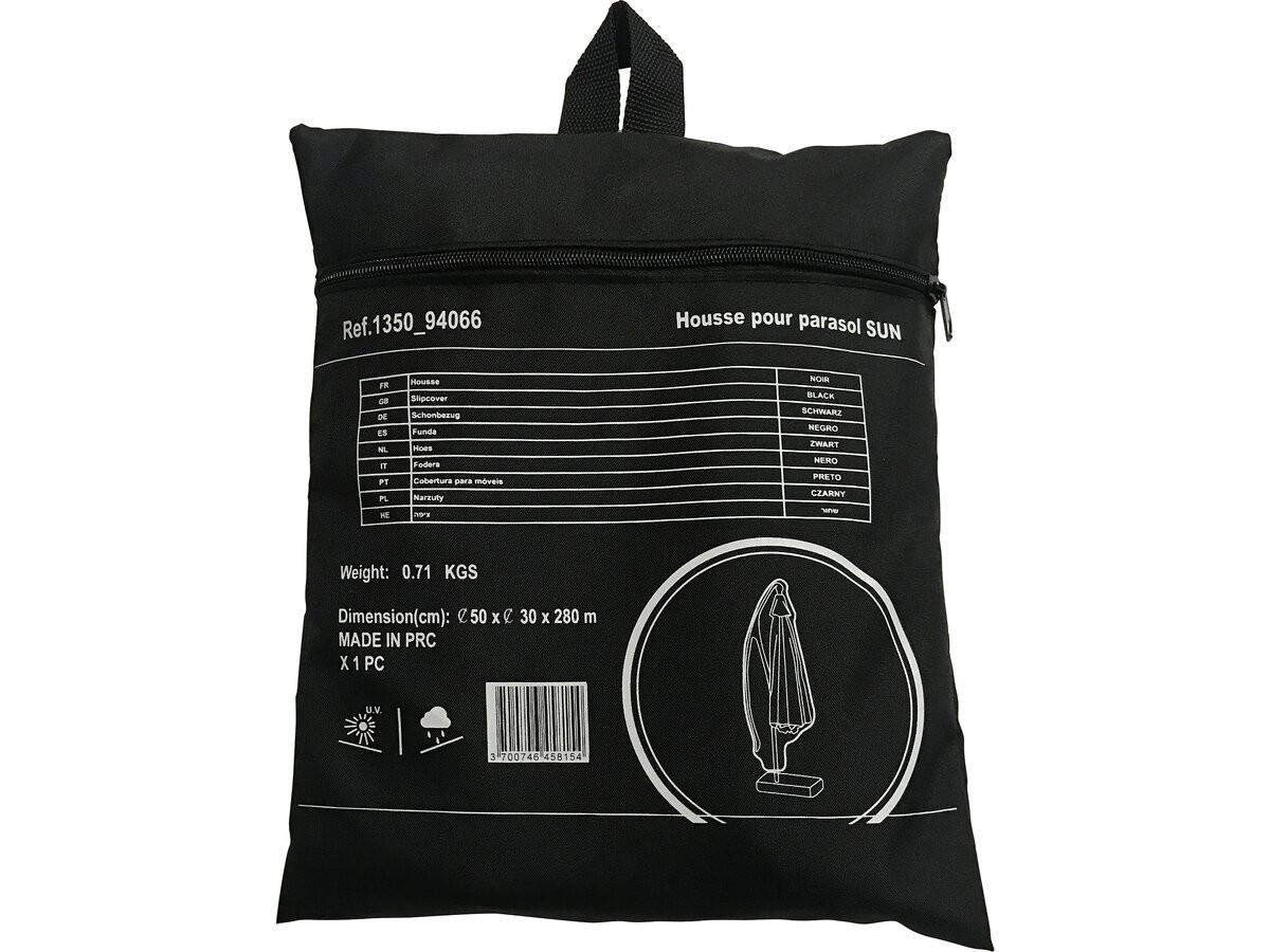 SONNENSCHIRM sky 4 Grau - Grau, Metall (278/370cm) - Habitat Garten