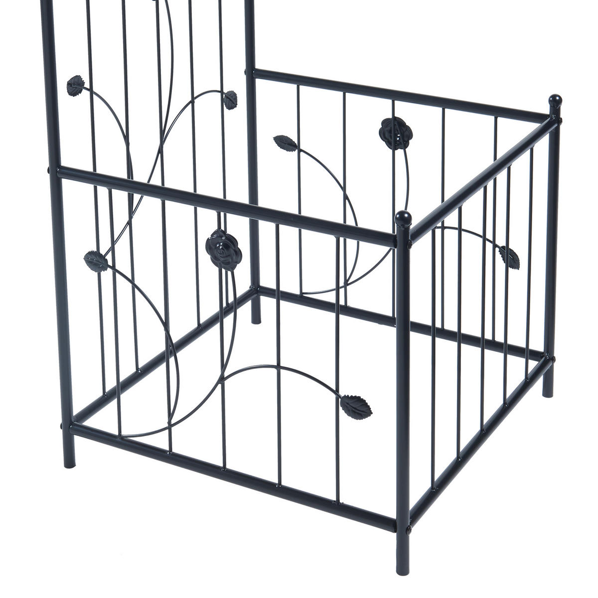 ROSENBOGEN Barisciano - Schwarz, Metall (202/220/50cm) - casa.pro